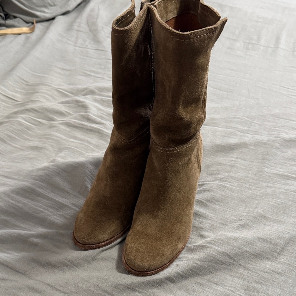 Brown Suede Women's Boots Size 8